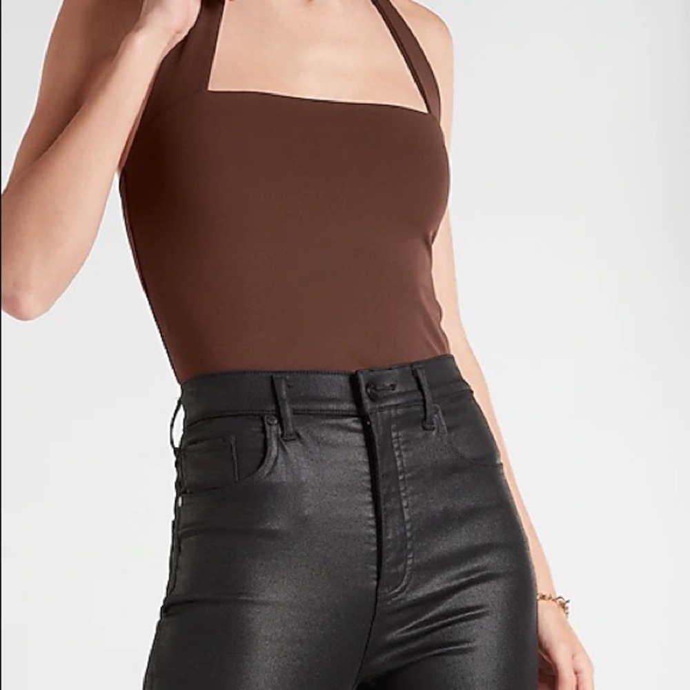 NWOT Express Body Contour Double Layer Halter Neck Tank